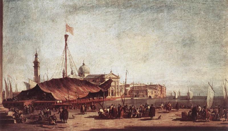 The Piazzetta, Looking toward San Giorgio Maggiore dh, GUARDI, Francesco